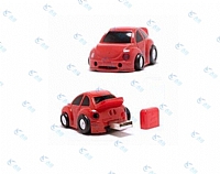 红色小汽车卡通塑料U盘