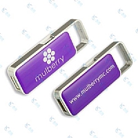 英国顶级皮具品牌Mulberry广告U盘定做案例 滴胶推拉U盘
