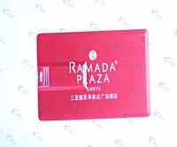 三亚丽思华美达广场酒店卡片优盘定做 名片优盘定制