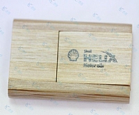 荷兰皇家壳牌集团厂家U盘定制 木头优盘